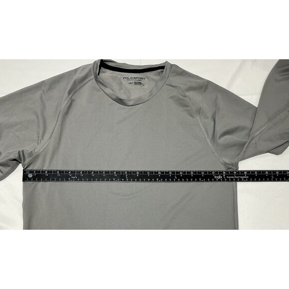 Polo Sport Shirt Mens Large Gray Performance Activewear See Description - Picture 9 of 10